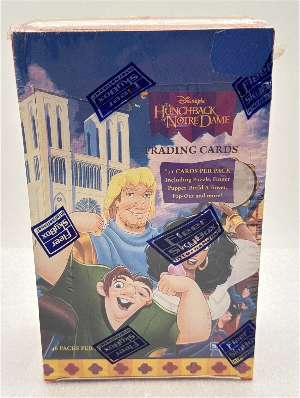 The Hunchback of Notre Dame Trading Cards Sealed SkyBox 48 Packs 1996 Disney Box